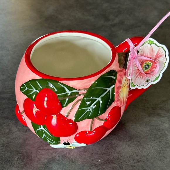 Blue Sky Clayworks Cherry Mug by designer Heather Goldminc - Picture 4 of 8